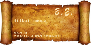 Bilkei Emese névjegykártya